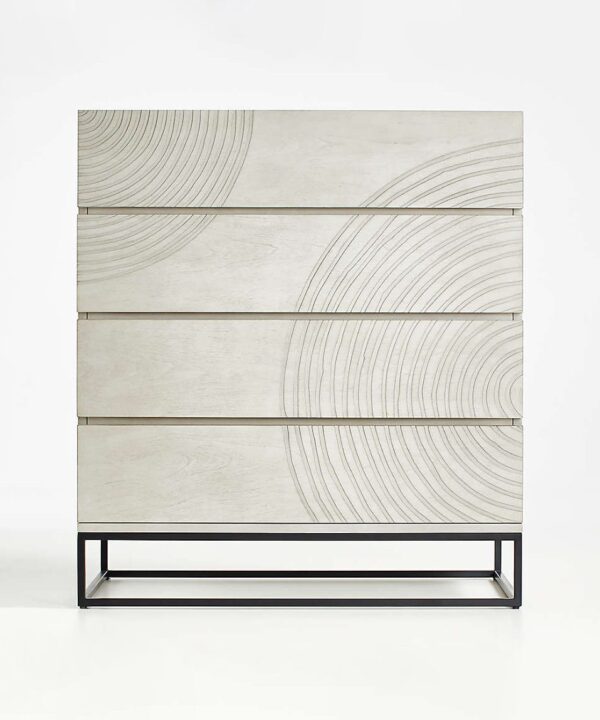 Urban Loft Drawer Chest Rounded Corners