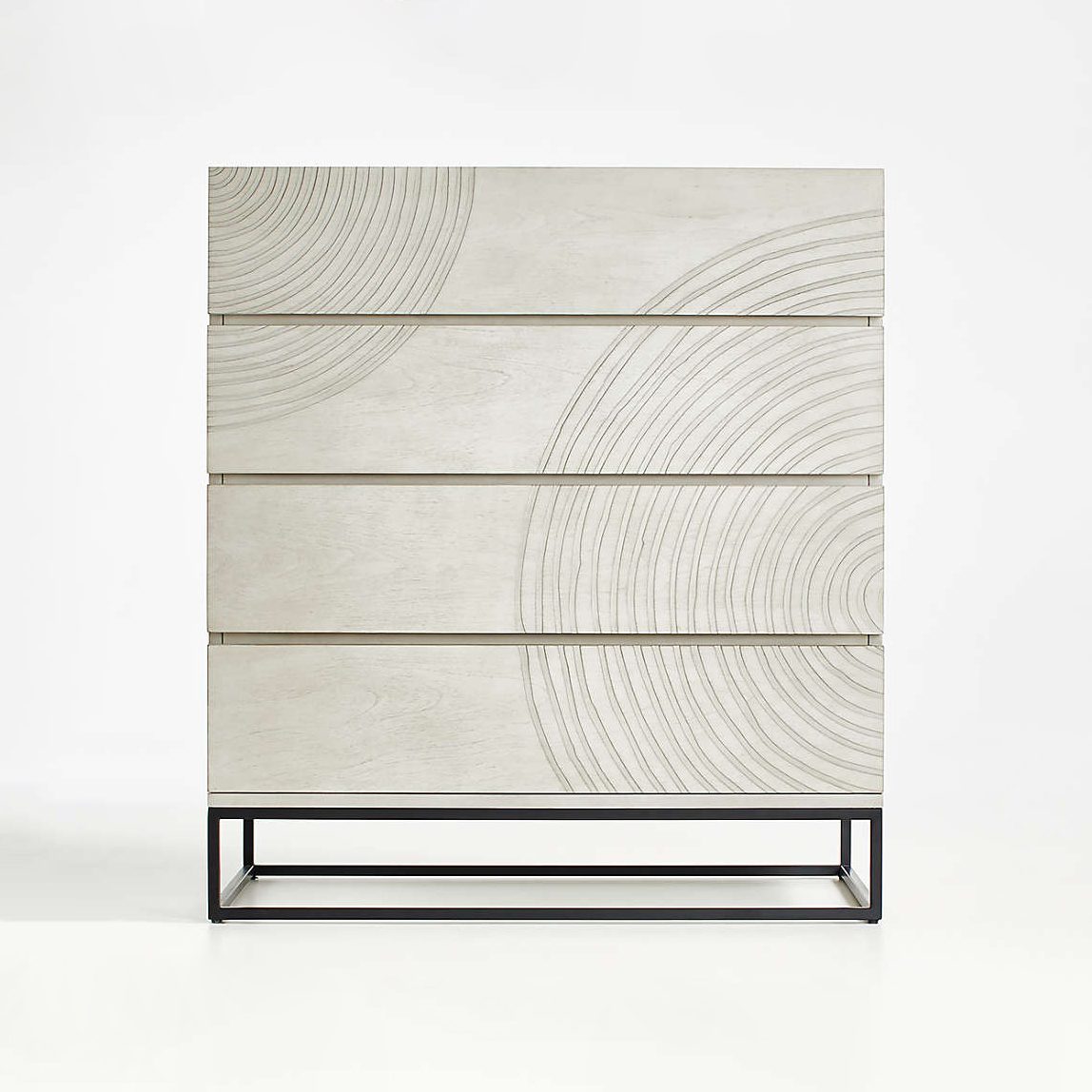 Urban Loft Drawer Chest Rounded Corners